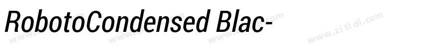 RobotoCondensed Blac字体转换